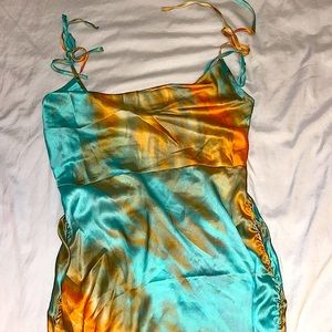 Women's multi color mini dress